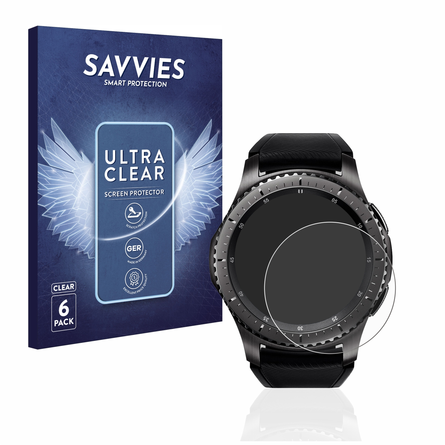 SAVVIES 6x klare Schutzfolie(für Samsung S3 Gear Frontier)