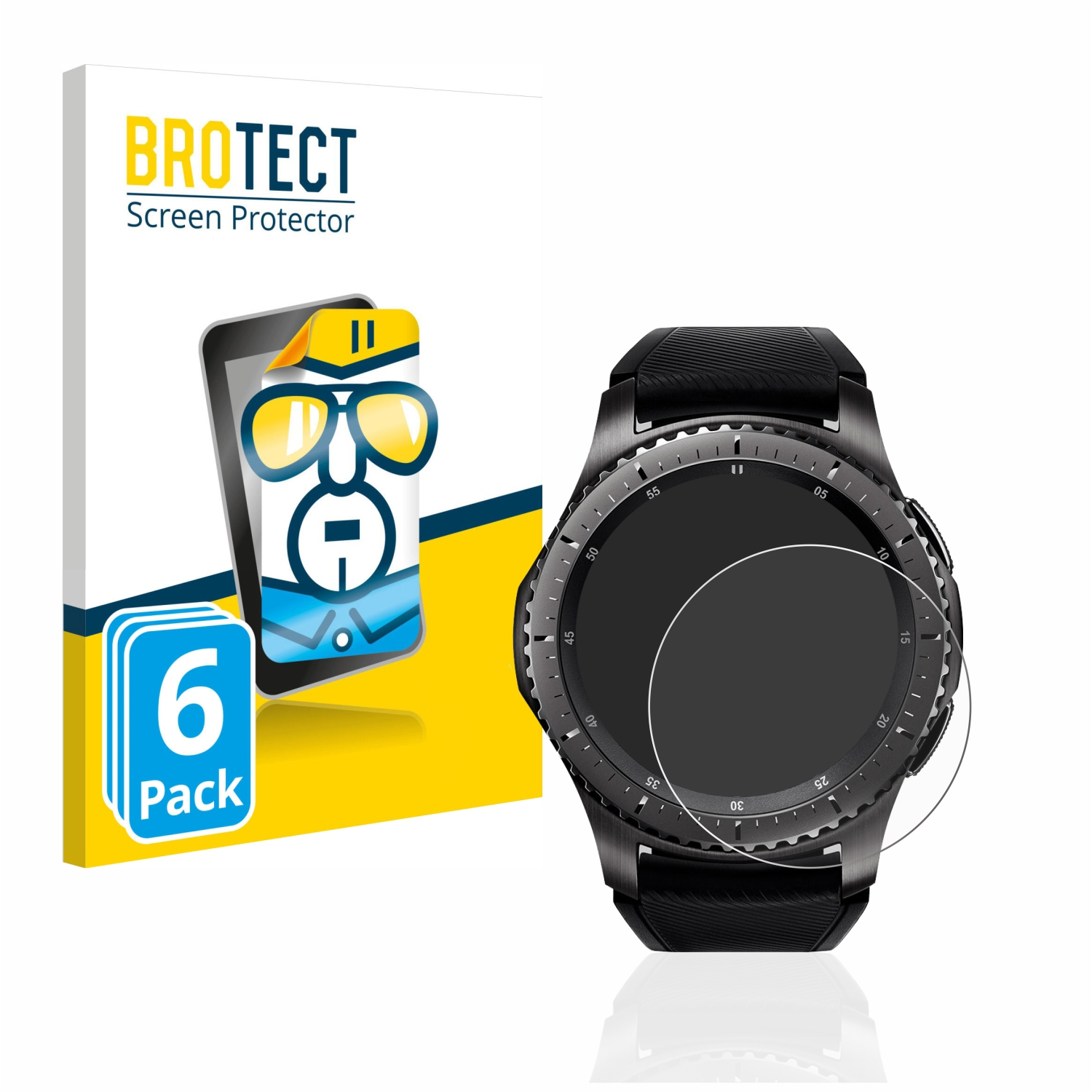 Schutzfolie(für Samsung BROTECT klare 6x Frontier) S3 Gear