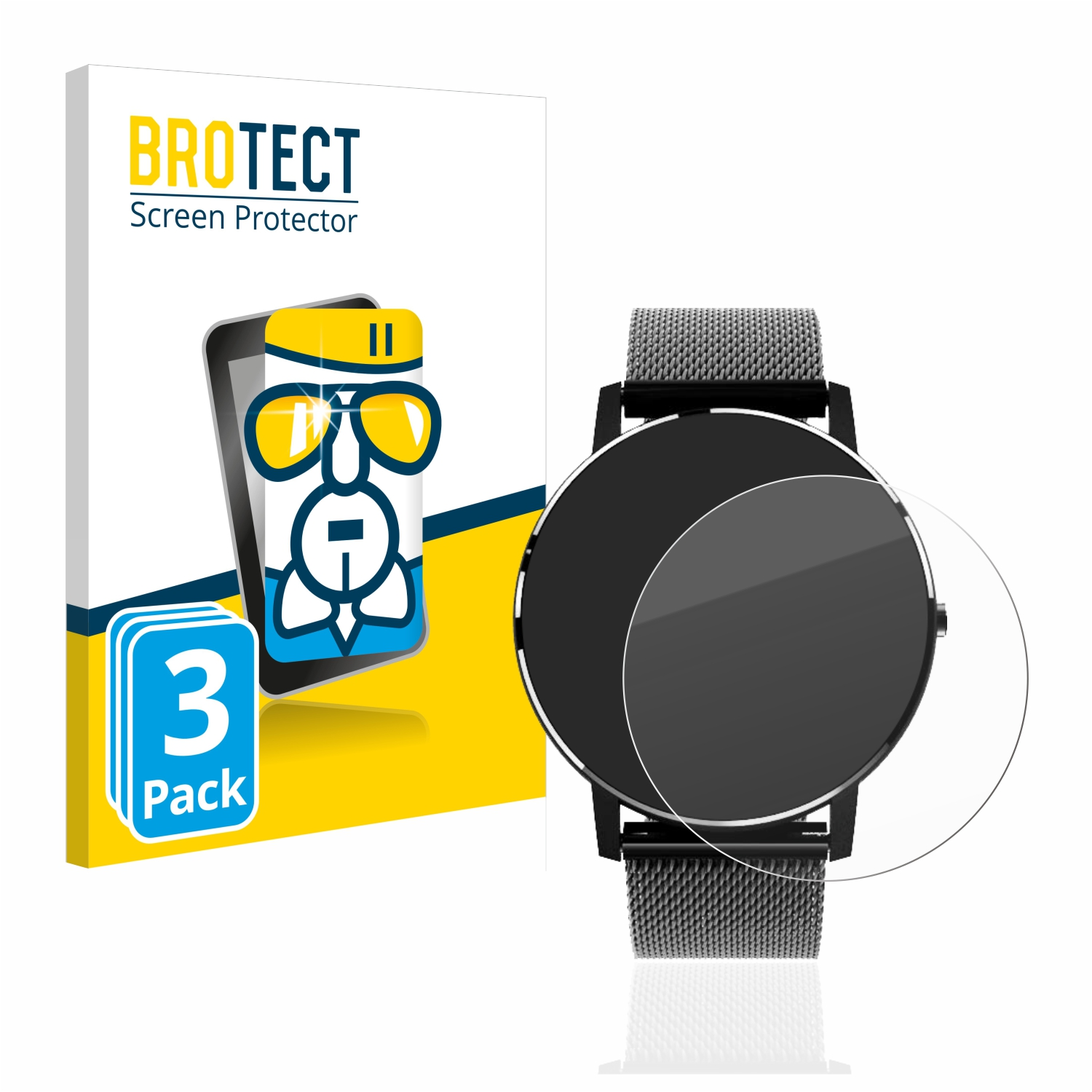 BROTECT 3x Airglass klare Fitness Tracker 1.3\