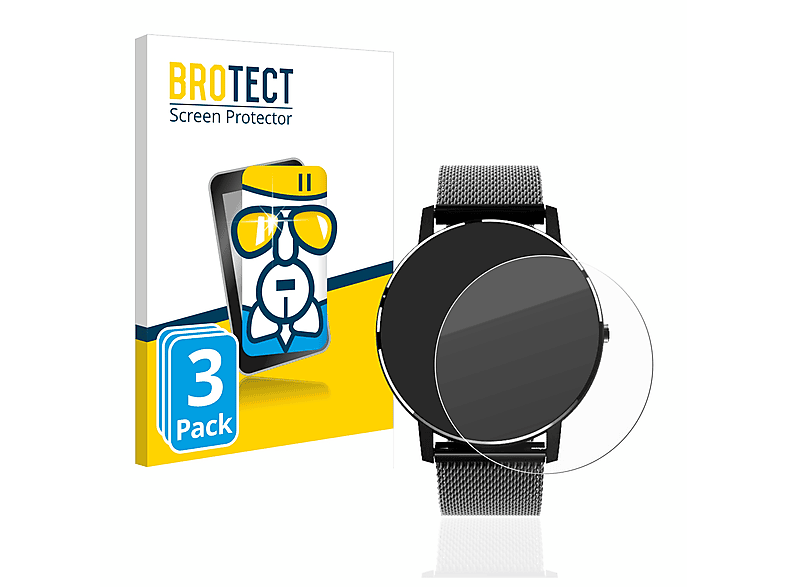 BROTECT 3x Airglass klare Schutzfolie(für Holalei Fitness Tracker 1.3\