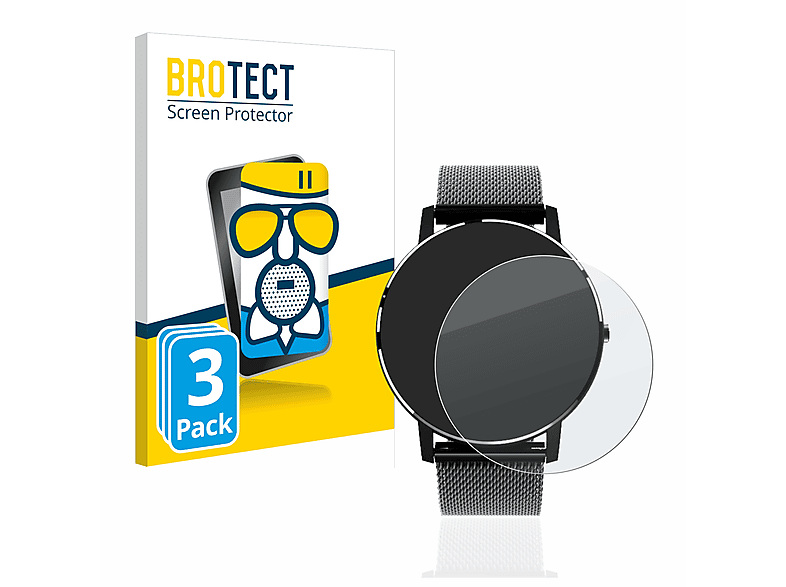BROTECT 3x Airglass matte Schutzfolie(für Holalei Fitness Tracker 1.3\