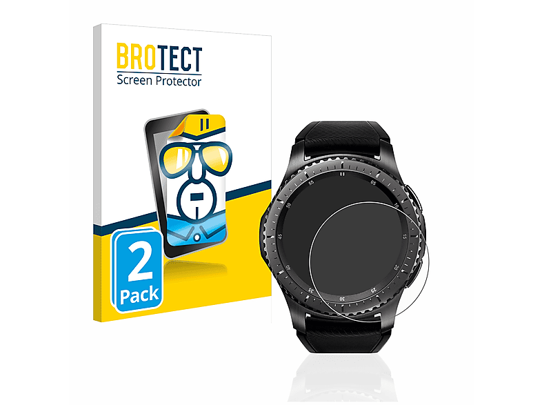 BROTECT 2x klare Schutzfolie(für Frontier) Gear S3 Samsung