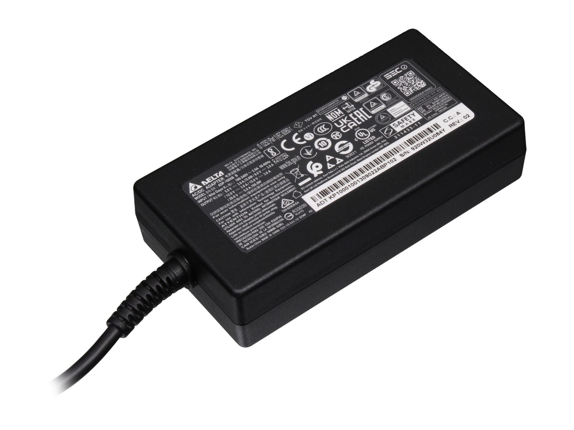 Original USB-C Netzteil KP.10001.001 ACER 100 Watt