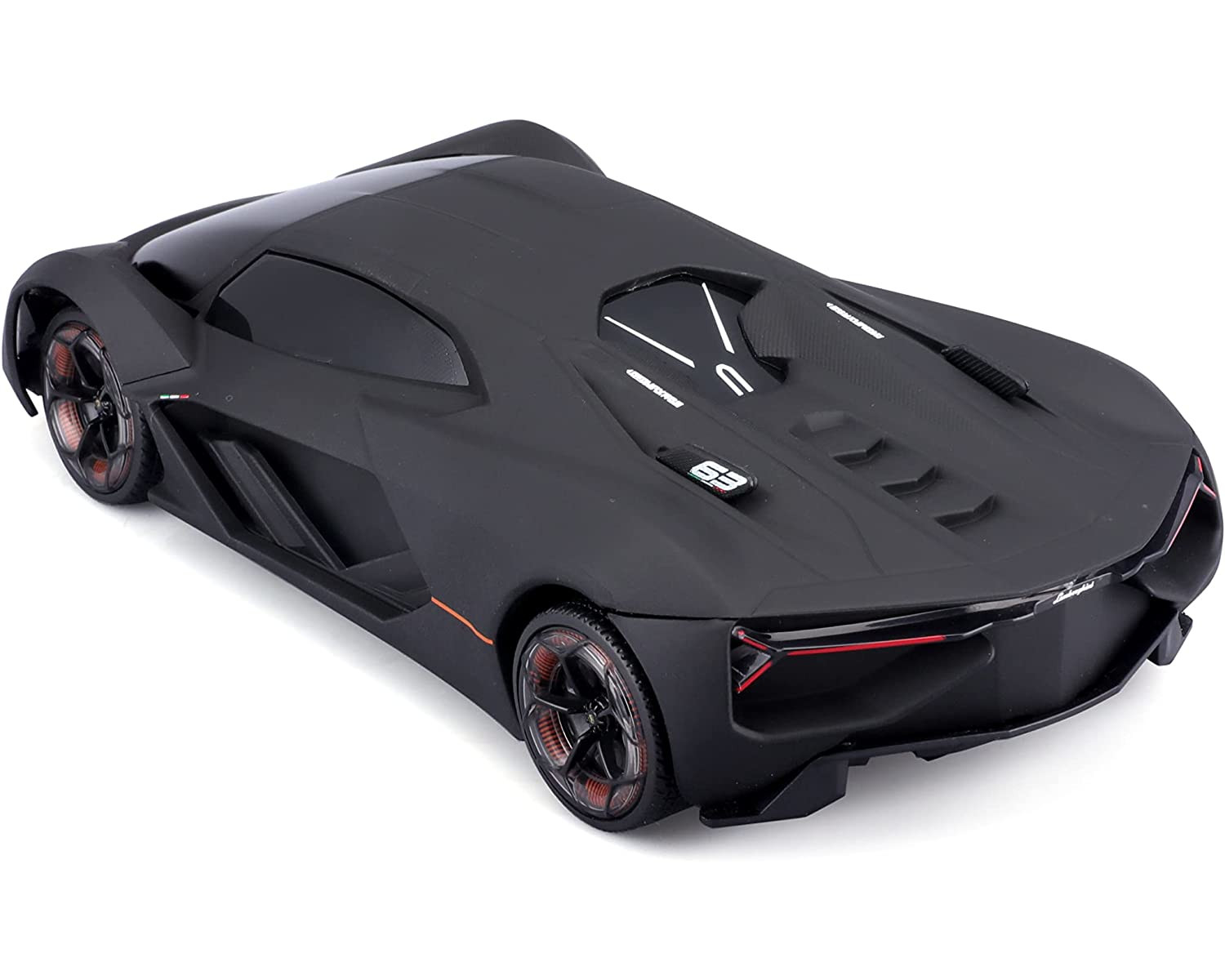 MAISTO TECH Ferngesteuertes - Terzo Auto (matt-schwarz, Spielzeugauto Millennio Maßstab Lamborghini 1:24)