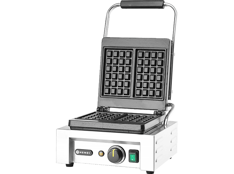 HENDI Waffeleisen \'Liège\' 230V/1500W, 320x437x(H)251mm Backgeräte Waffeleisen farbig und Crepes