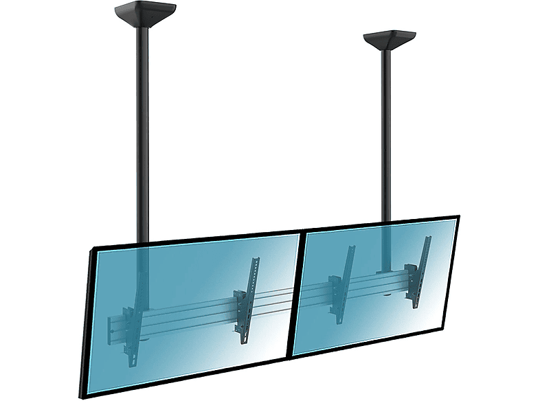 Soporte TV inclinable - KIMEX 031-4200K2 Soporte de techo para 2 pantallas 45"-55"