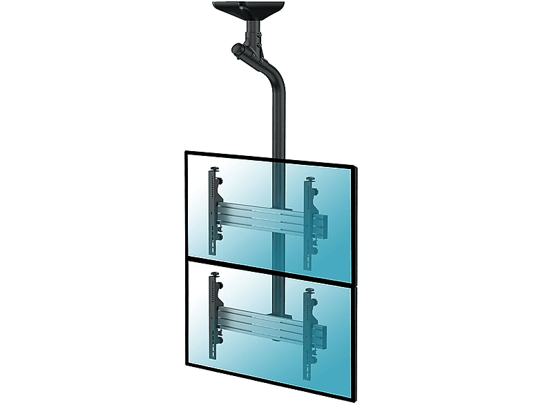 Soporte TV inclinable - KIMEX 031-4201K1  Soporte de techo para 2 pantallas 43"-55"