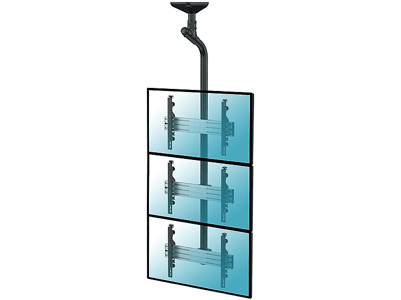 Soporte TV inclinable - KIMEX 031-4301K1 Soporte de techo Menú Board 3 pantallas 43"-55"