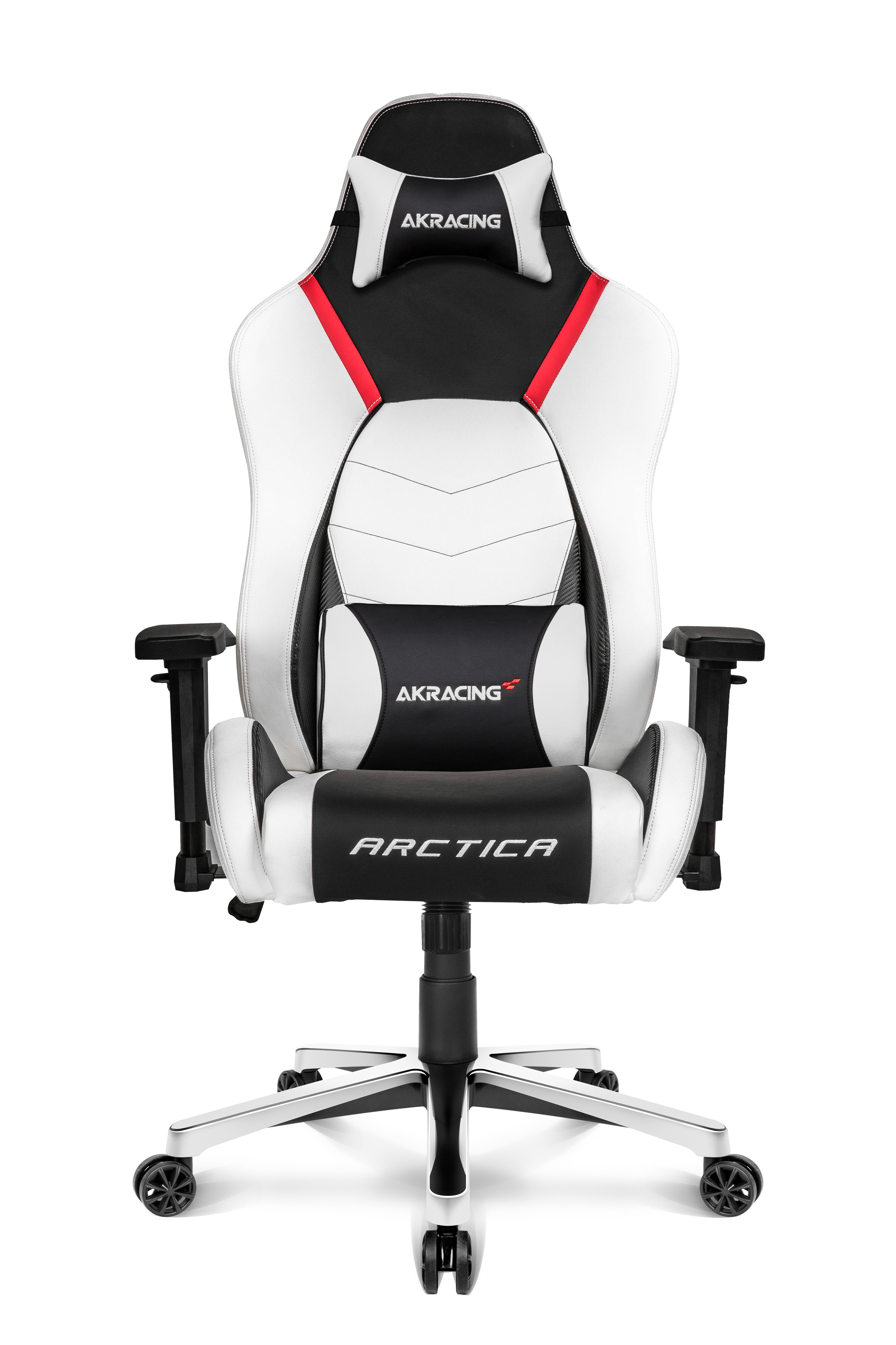 Arctica AKRACING Gamingstuhl, Premium weiß/schwarz/rot