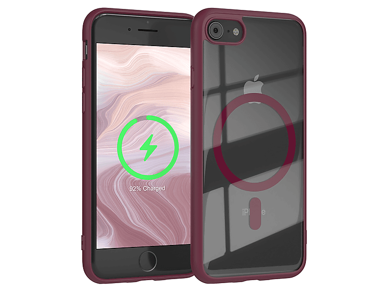 / EAZY 8, Cover 2020, SE SE iPhone iPhone mit 7 / Bumper, 2022 CASE Apple, MagSafe, Beere Clear