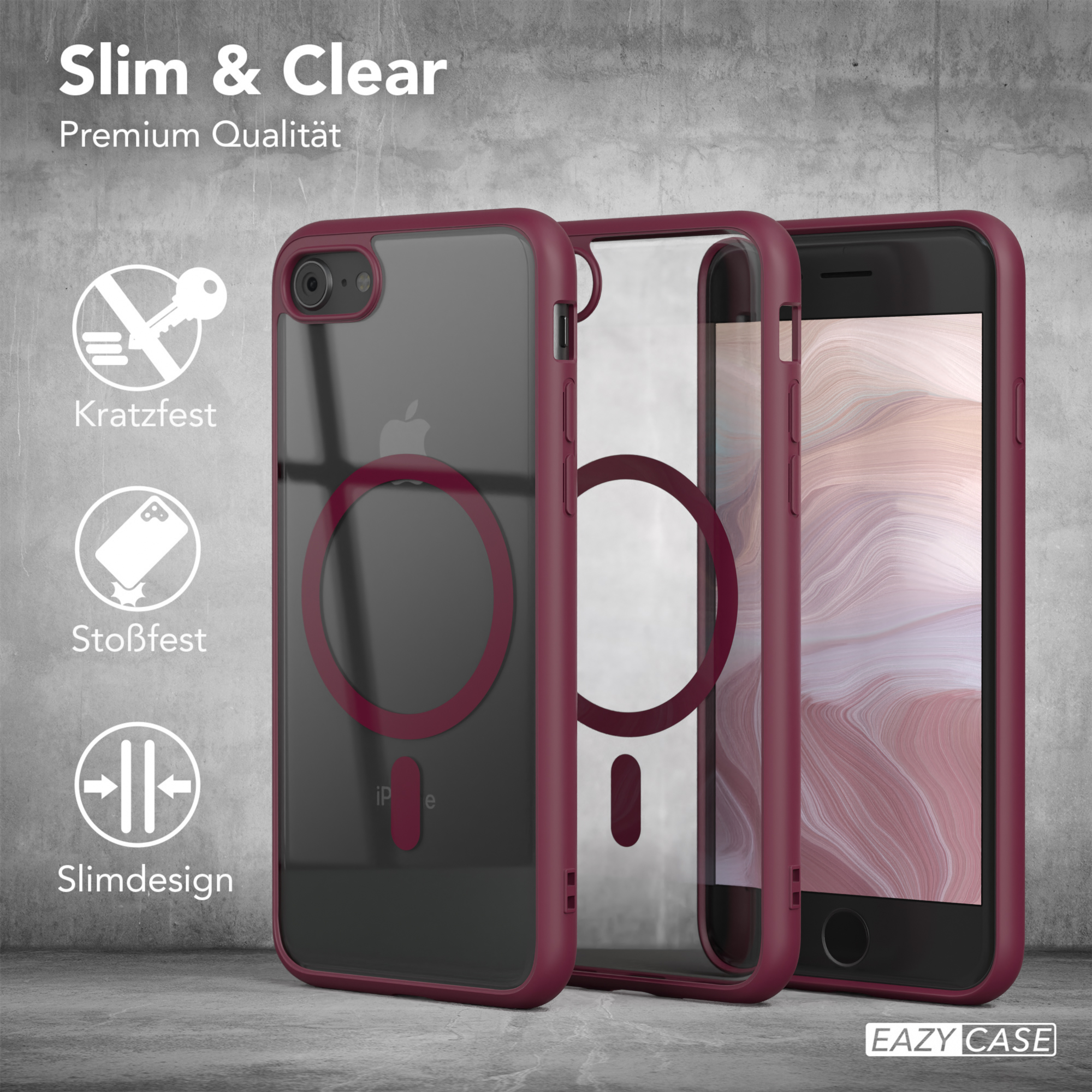 Clear Cover SE SE Bumper, mit 2022 8, Apple, iPhone Beere / 7 CASE iPhone 2020, MagSafe, / EAZY