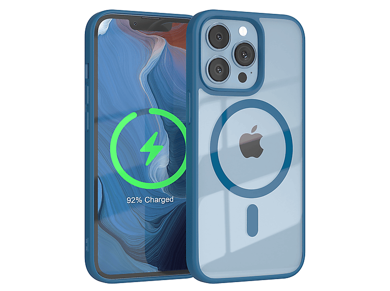 Pro, Apple, Dunkelblau Clear 13 iPhone CASE EAZY Cover mit Bumper, MagSafe,