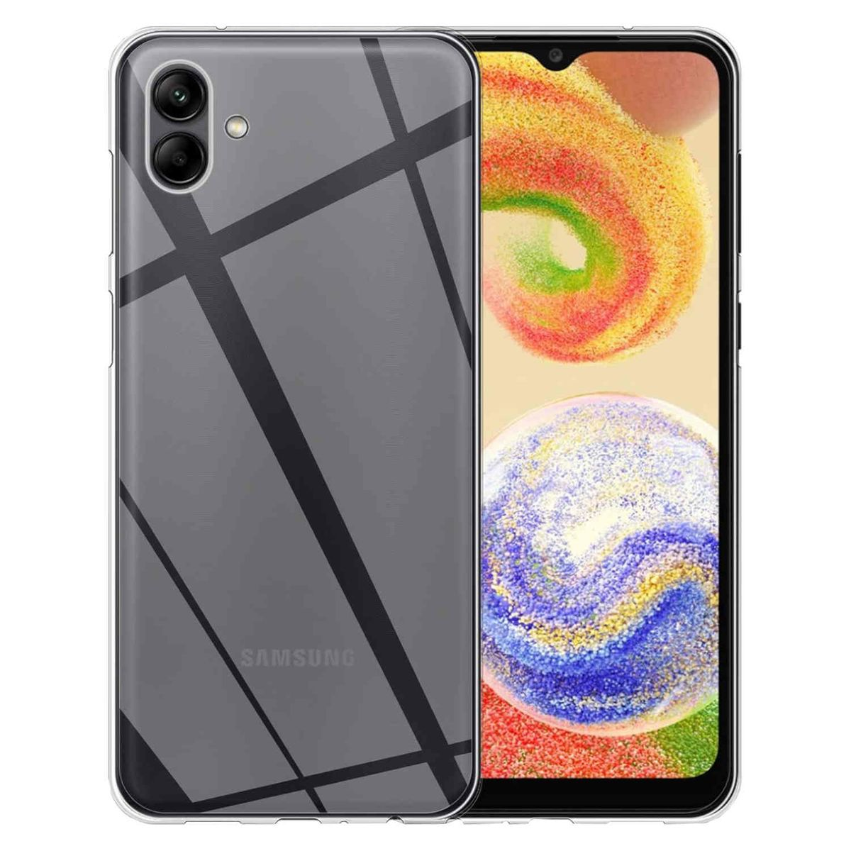 TPU Schutz Backcover, Transparent WIGENTO Galaxy A04, Samsung, Silikon dünn,