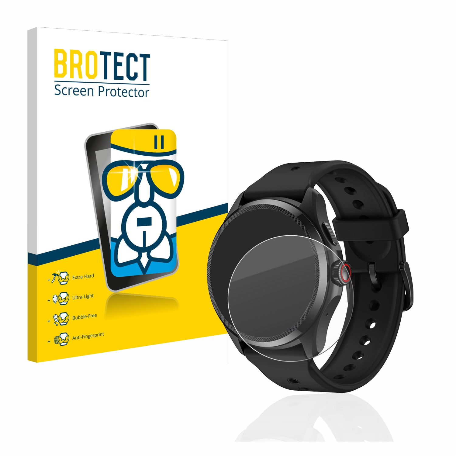BROTECT Airglass klare Schutzfolie(für Mobvoi TicWatch Pro 5)