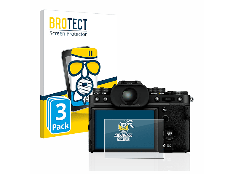 BROTECT 3x Airglass matte Schutzfolie(für Fujifilm X-T5) | Kamera Schutzfolie