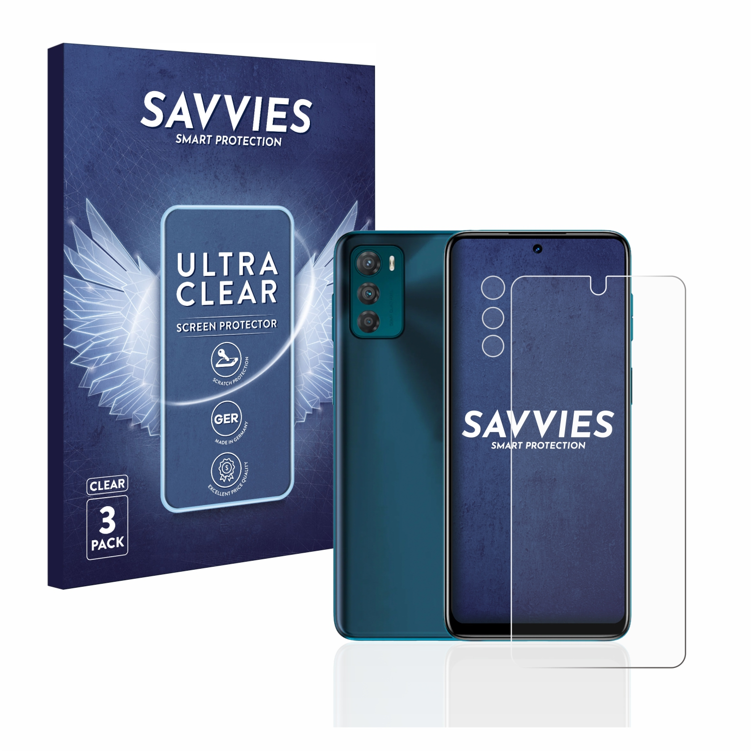 SAVVIES 6x klare Schutzfolie(für G42) Motorola Moto