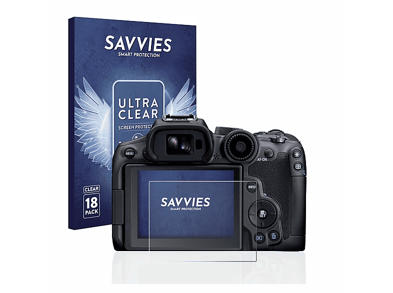 SAVVIES 18x klare Schutzfolie(für R7) EOS Canon