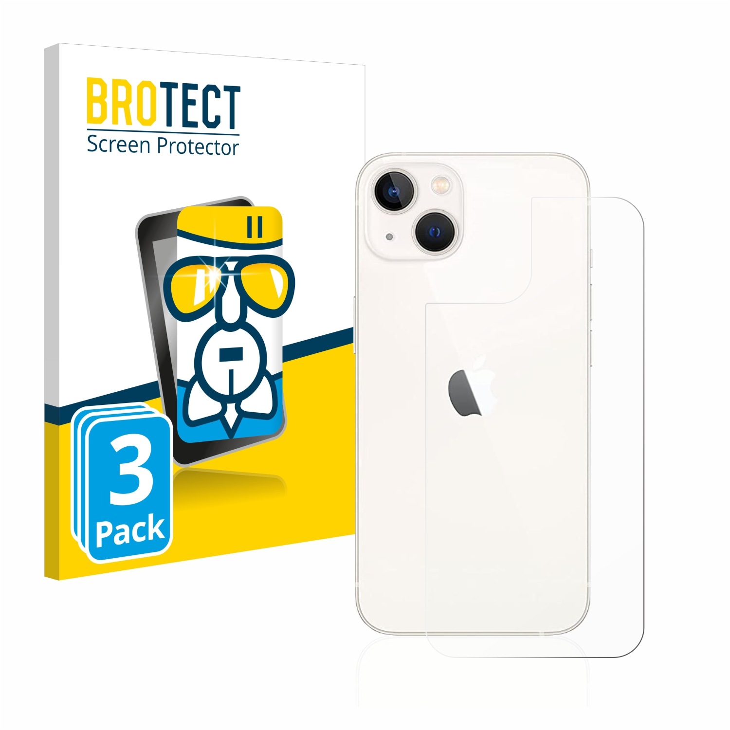 Airglass Apple iPhone 13) 3x klare BROTECT Schutzfolie(für