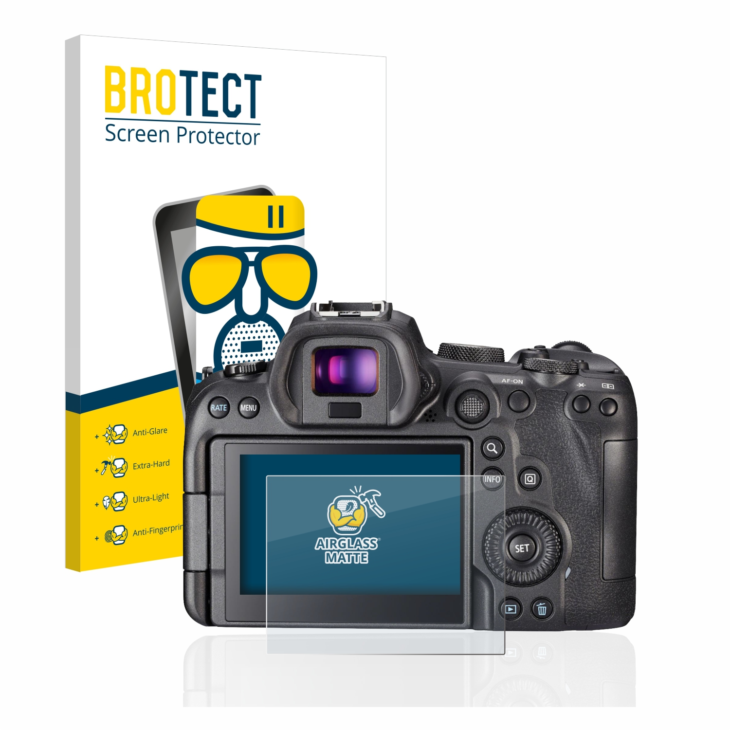 BROTECT Airglass matte Canon R6) Schutzfolie(für EOS