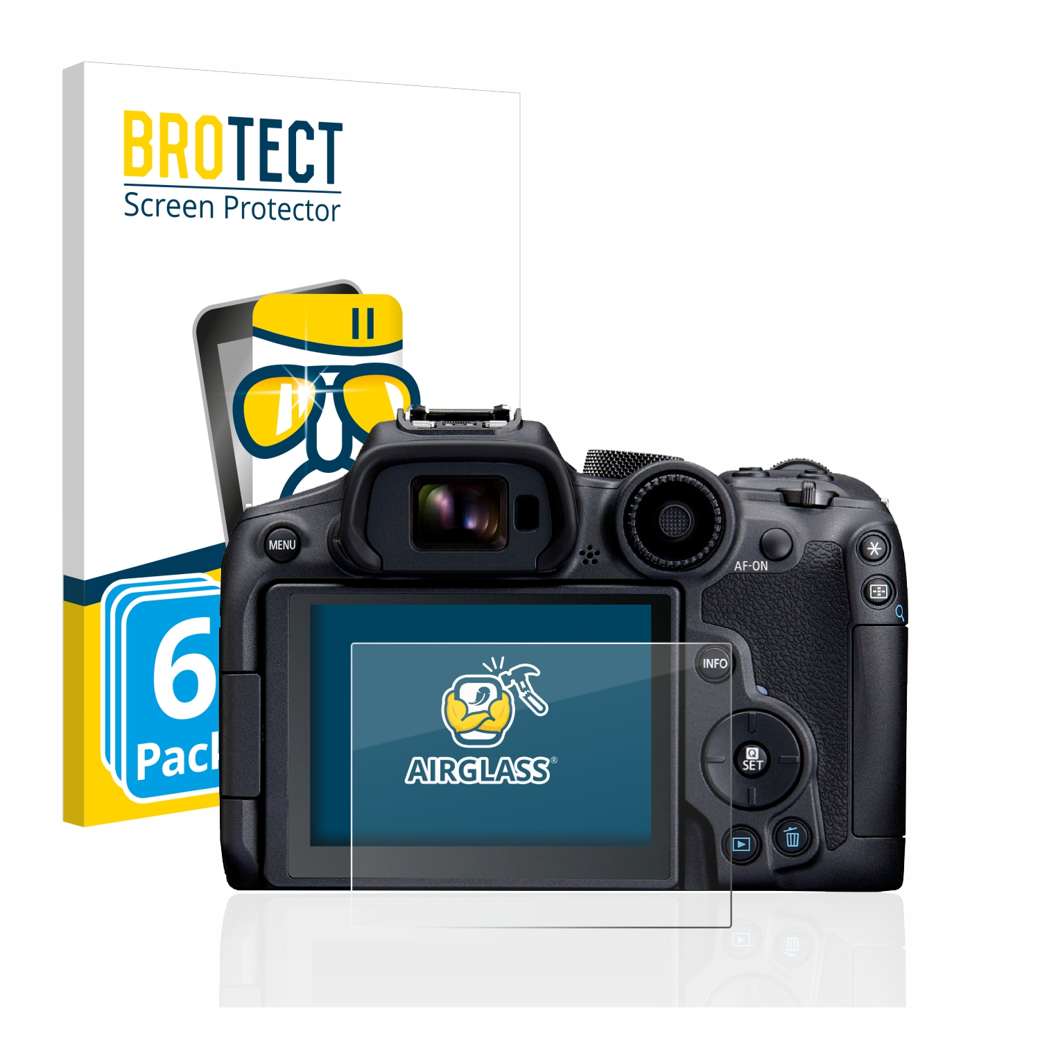BROTECT 6x Airglass EOS klare Canon R7) Schutzfolie(für