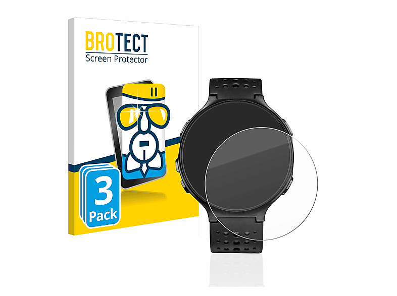 BROTECT 3x Airglass klare Schutzfolie(für Garmin Forerunner 235)