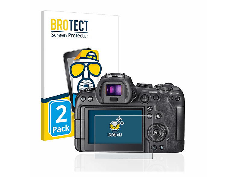 BROTECT 2x matte Schutzfolie(für Canon EOS R6)