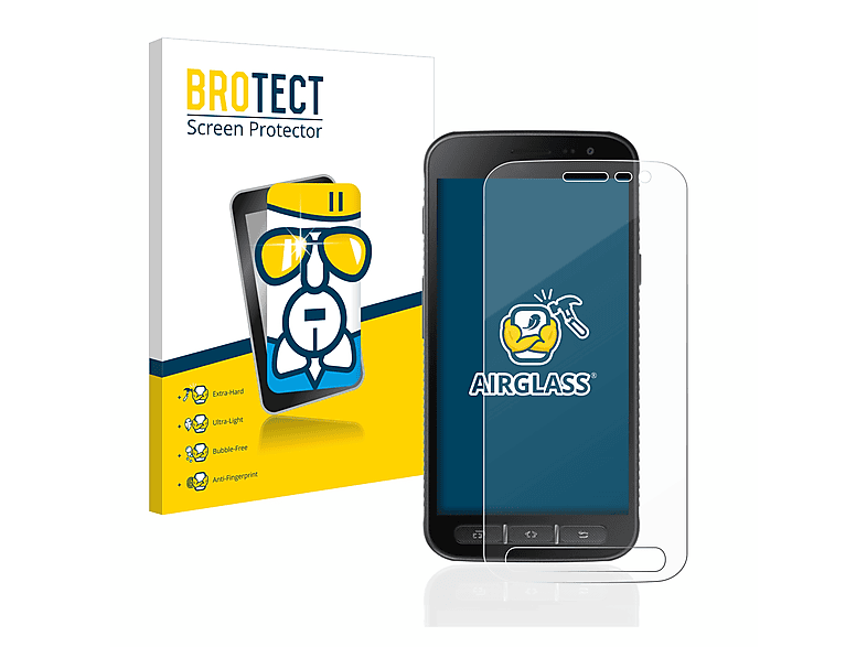 BROTECT Airglass klare Schutzfolie(für Samsung Galaxy Xcover 4s)