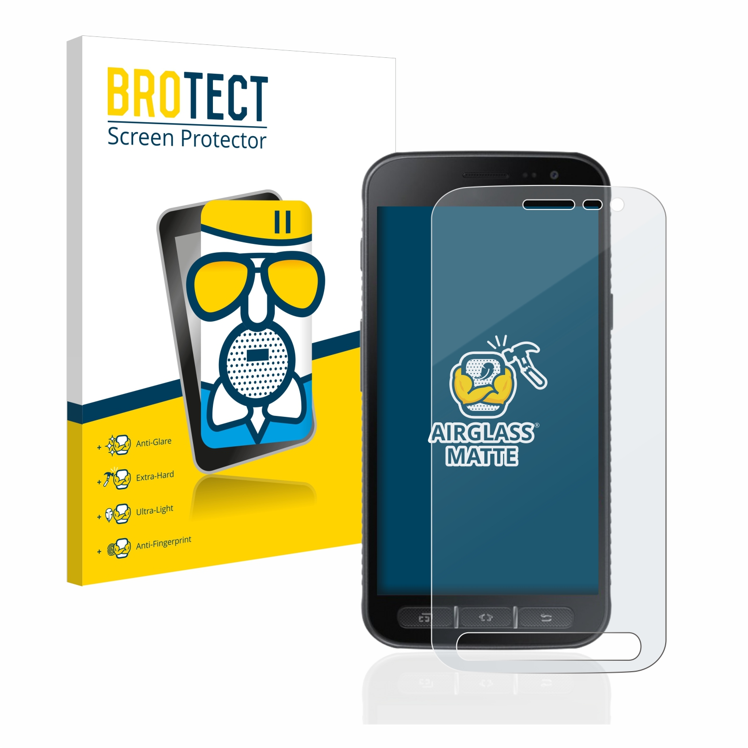 Galaxy Xcover BROTECT 4s) Airglass matte Samsung Schutzfolie(für