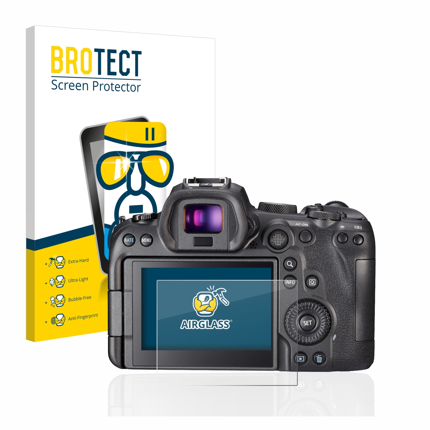 BROTECT Airglass klare Canon Schutzfolie(für R6) EOS