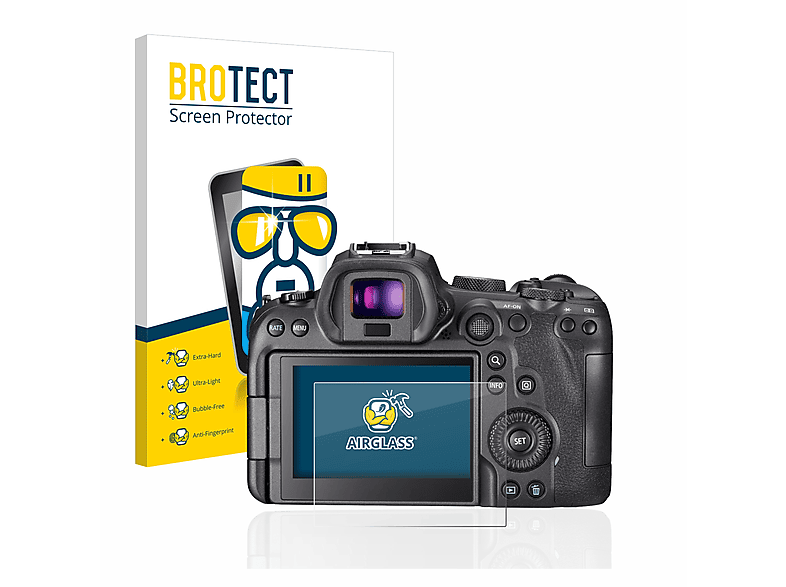 BROTECT Airglass klare Schutzfolie(für Canon EOS R6) | Kamera Schutzfolie