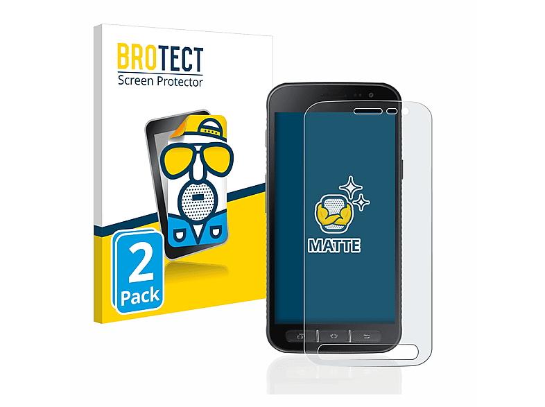 BROTECT 2x matte Schutzfolie(für Samsung Galaxy Xcover 4s)