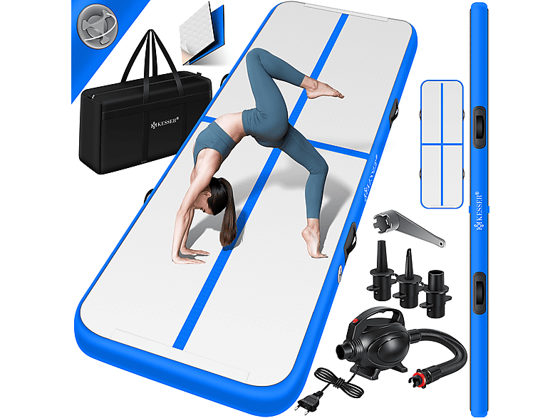 KESSER 21690 Yogamatte Turnmatte, Blau x 100 300 10cm x