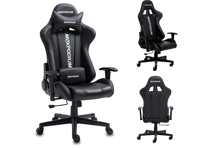 MAXPODIUM Skilled Racer Ergonomischer Gaming Stuhl, Black | Gaming Stühle