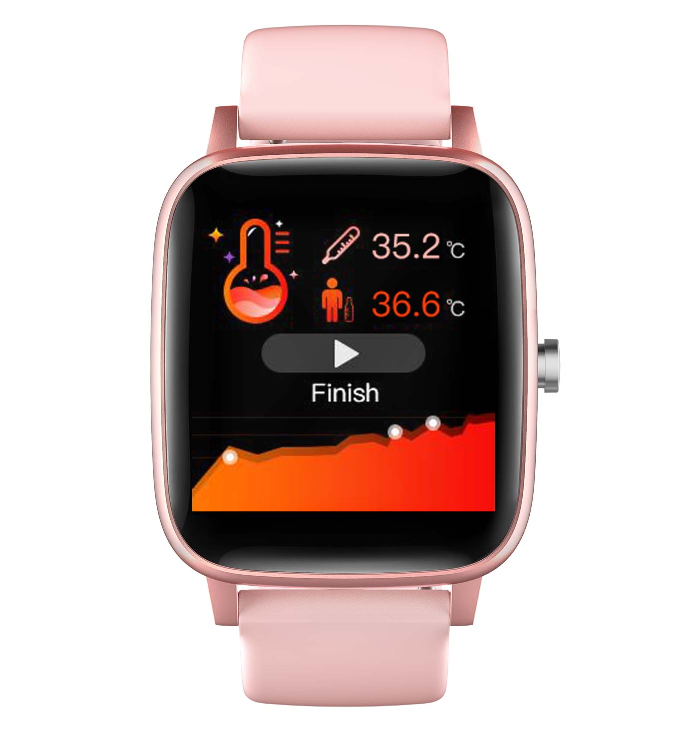 CARNEO Pink Smartwatch, Soniq+ woman,