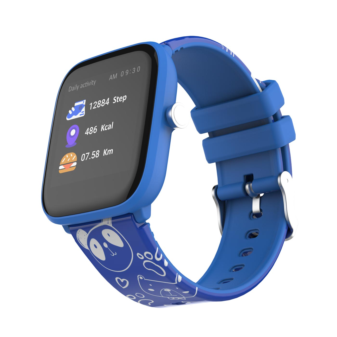 HR Smartwatch, Jungen, CARNEO Kinder Blau TIK&TOK