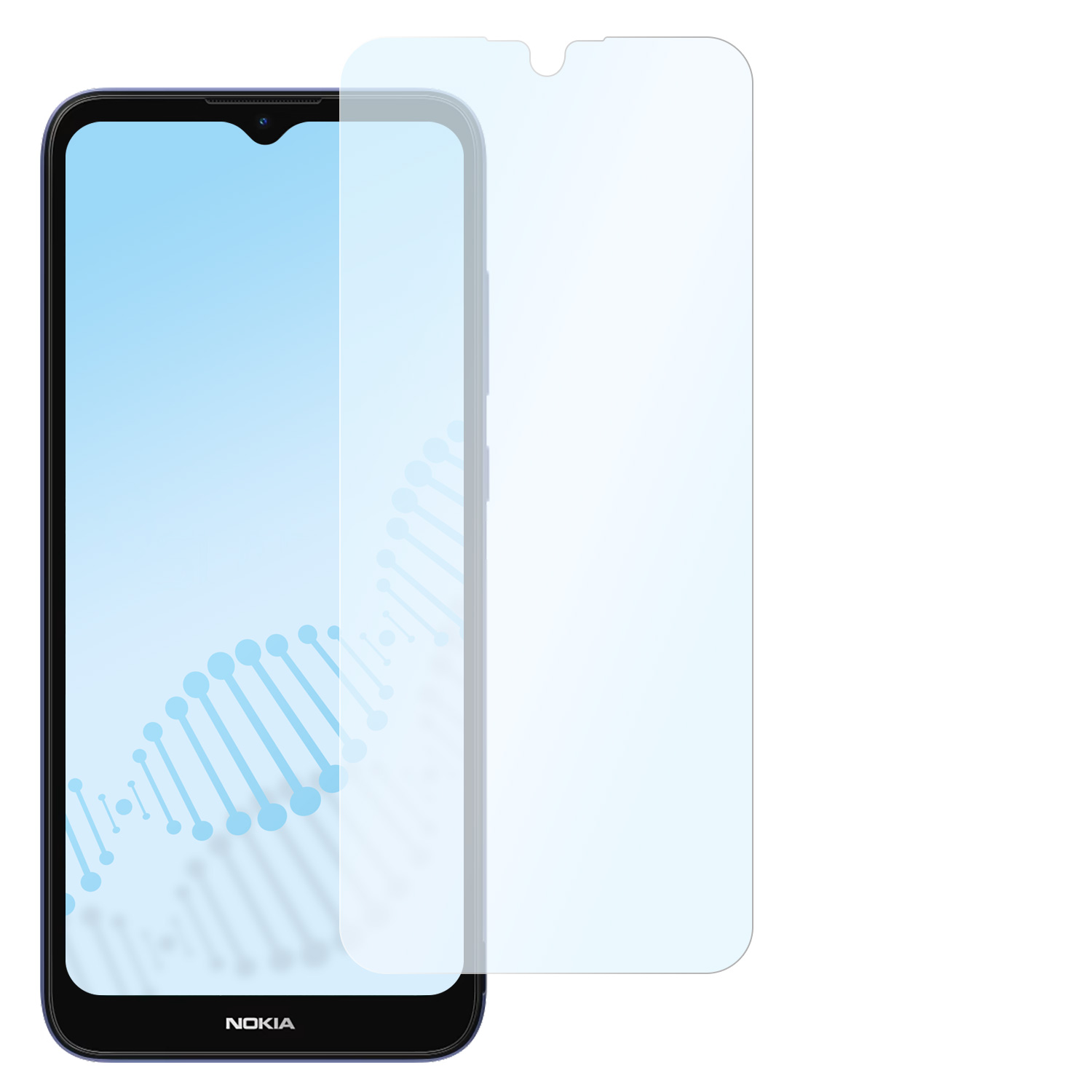 SLABO antibakteriell flexibles Hybridglas Displayschutz(für Nokia Nokia C21)