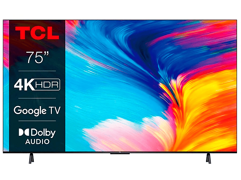 TCL 75P631 4K SMART Zoll 75,00 190,50 TV cm, (Flat, TV) UHD Google 4K, TV, 