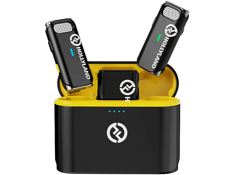 HOLLYLAND Lark M1 Kabelloses Lavalier Mikrofon Schwarz | MediaMarkt