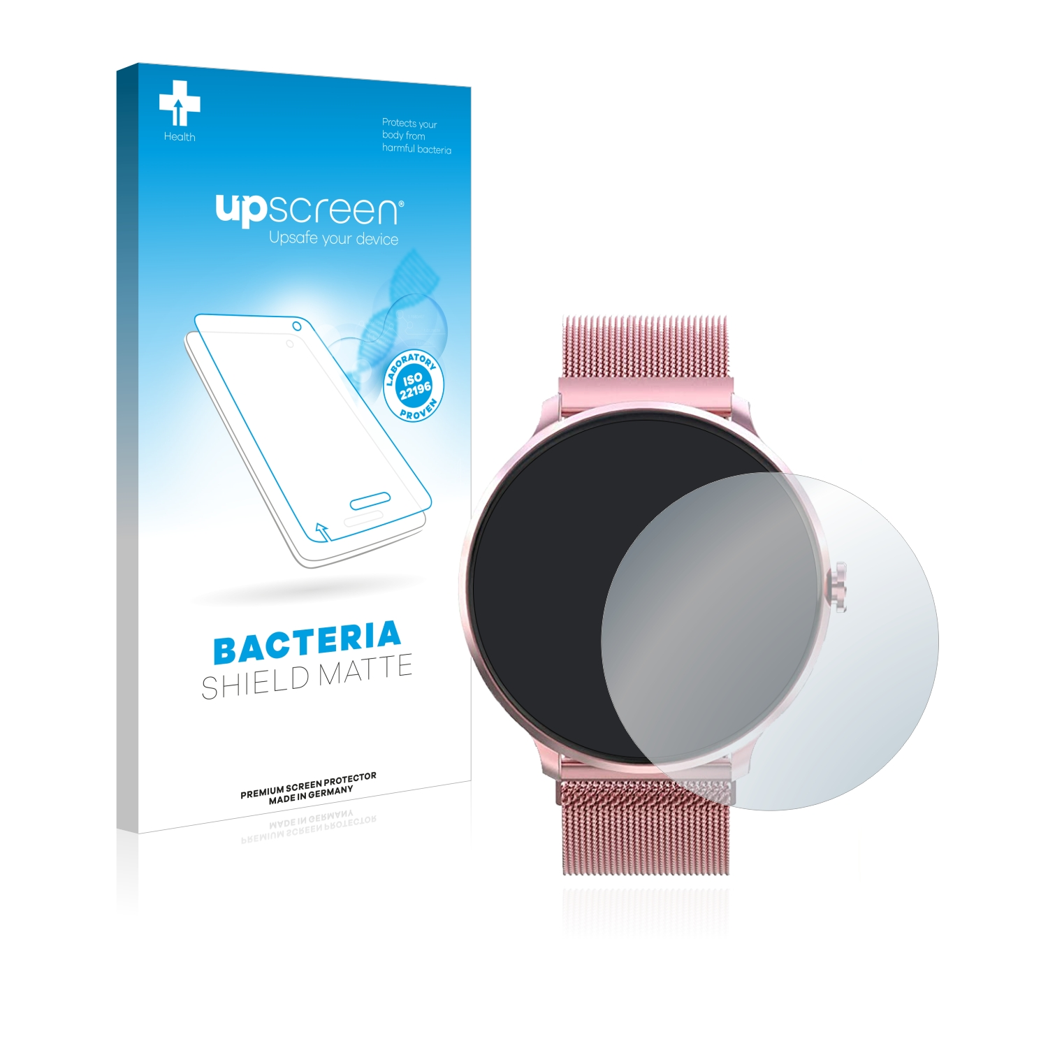 UPSCREEN matte Schutzfolie(für Smartwatch) antibakteriell entspiegelt Bebinca
