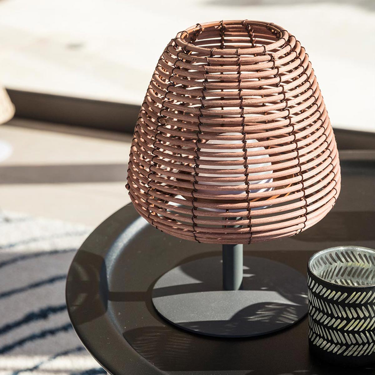 LUMISKY BOHEME Tischlampe, braun
