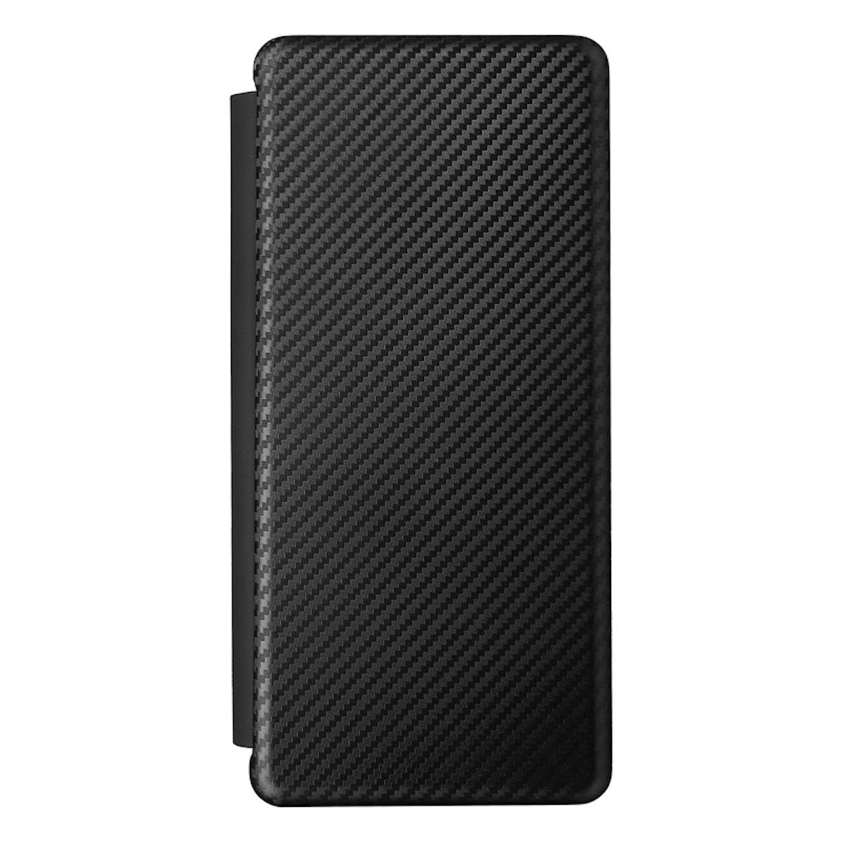 Samsung, Galaxy Fold4 Hülle, WIGENTO 5G, Schwarz Full Design Cover, Z Carbon