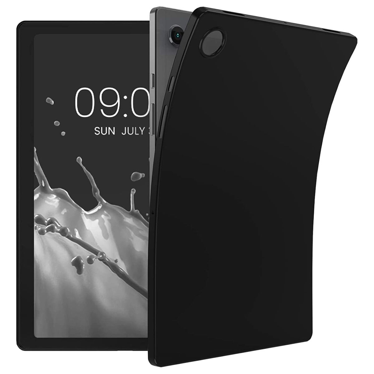WIGENTO Design Schwarz Hülle A8 Silikon dünn, Schutz 2021 X200, Samsung, Backcover, TPU X205 Galaxy Tab