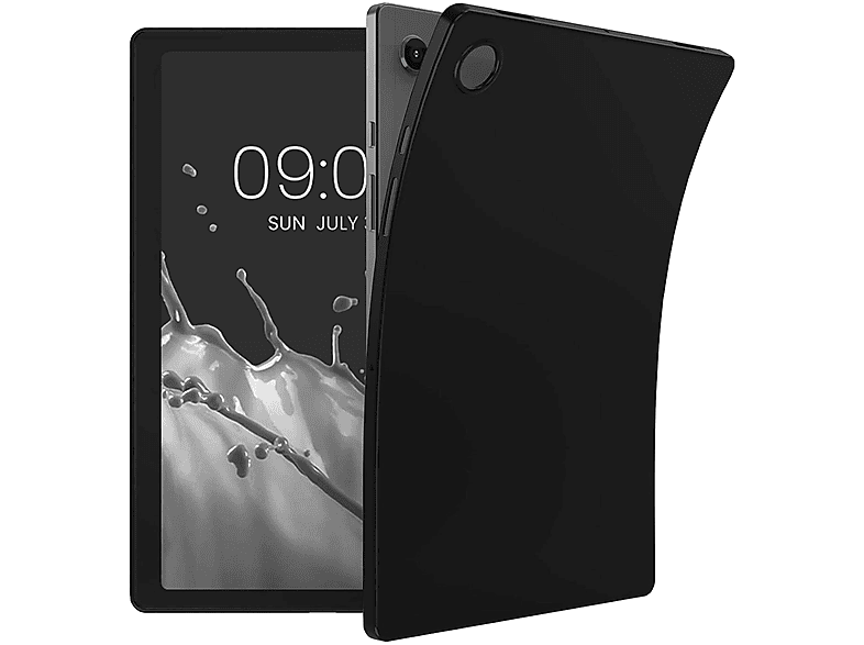 WIGENTO Design TPU Silikon Schutz Hülle dünn, Backcover, Samsung, Galaxy Tab A8 2021 X205 X200, Schwarz | Tablet Backcover
