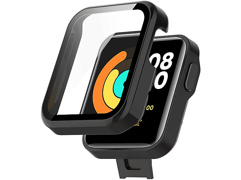 WIGENTO Design Hülle Folie Lite) Glas Watch Smartwatchhülle(für Mi Hart + H9 Panzer Xiaomi