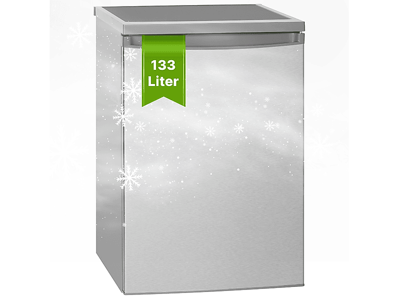 BOMANN VS 2185.1 Kühlschrank (E, 84,5 cm hoch, Silber) | Freistehende Kühlschränke