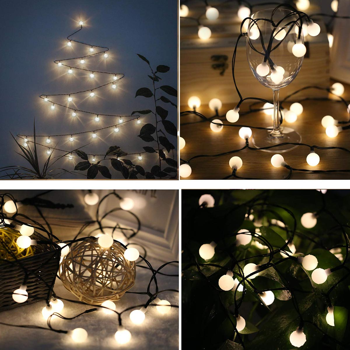 LUMI JARDIN BILLY Beige Lichterkette,