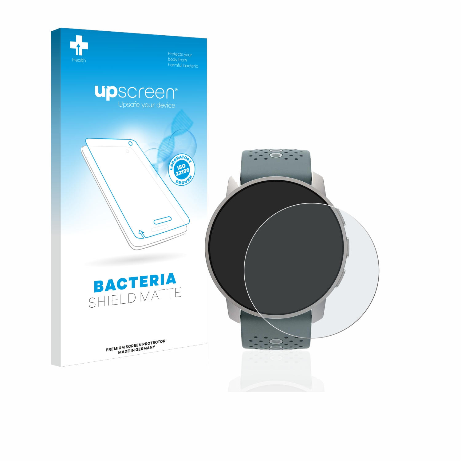Suunto 9 entspiegelt UPSCREEN antibakteriell Schutzfolie(für Peak) matte