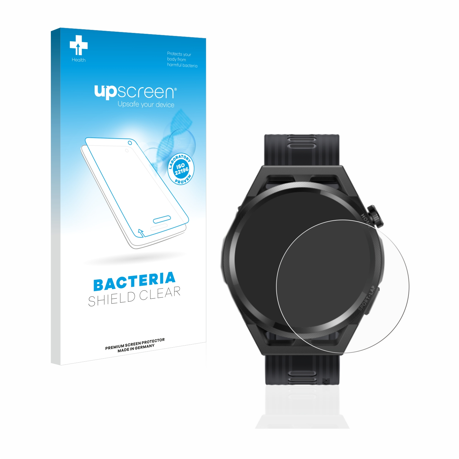 UPSCREEN Watch GT Schutzfolie(für Huawei klare Runner) antibakteriell