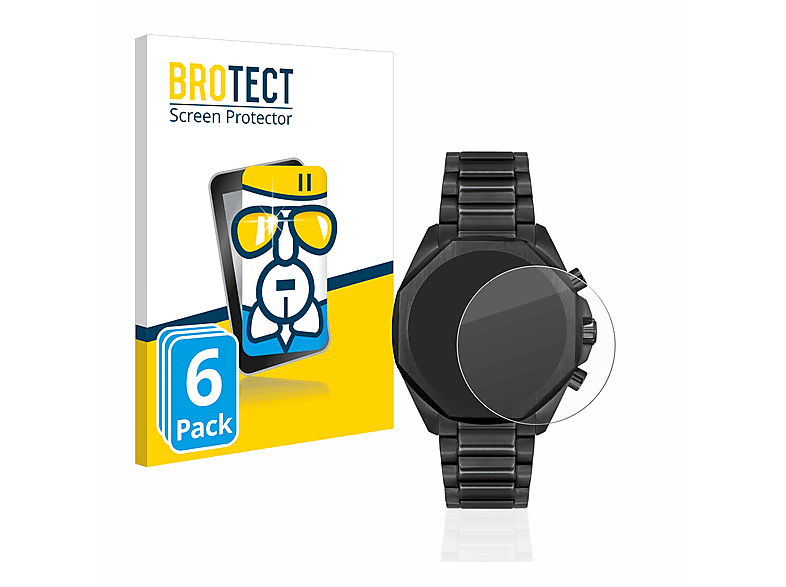 BROTECT 6x Chronograph 58115482) klare Hugo Schutzfolie(für Boss Airglass