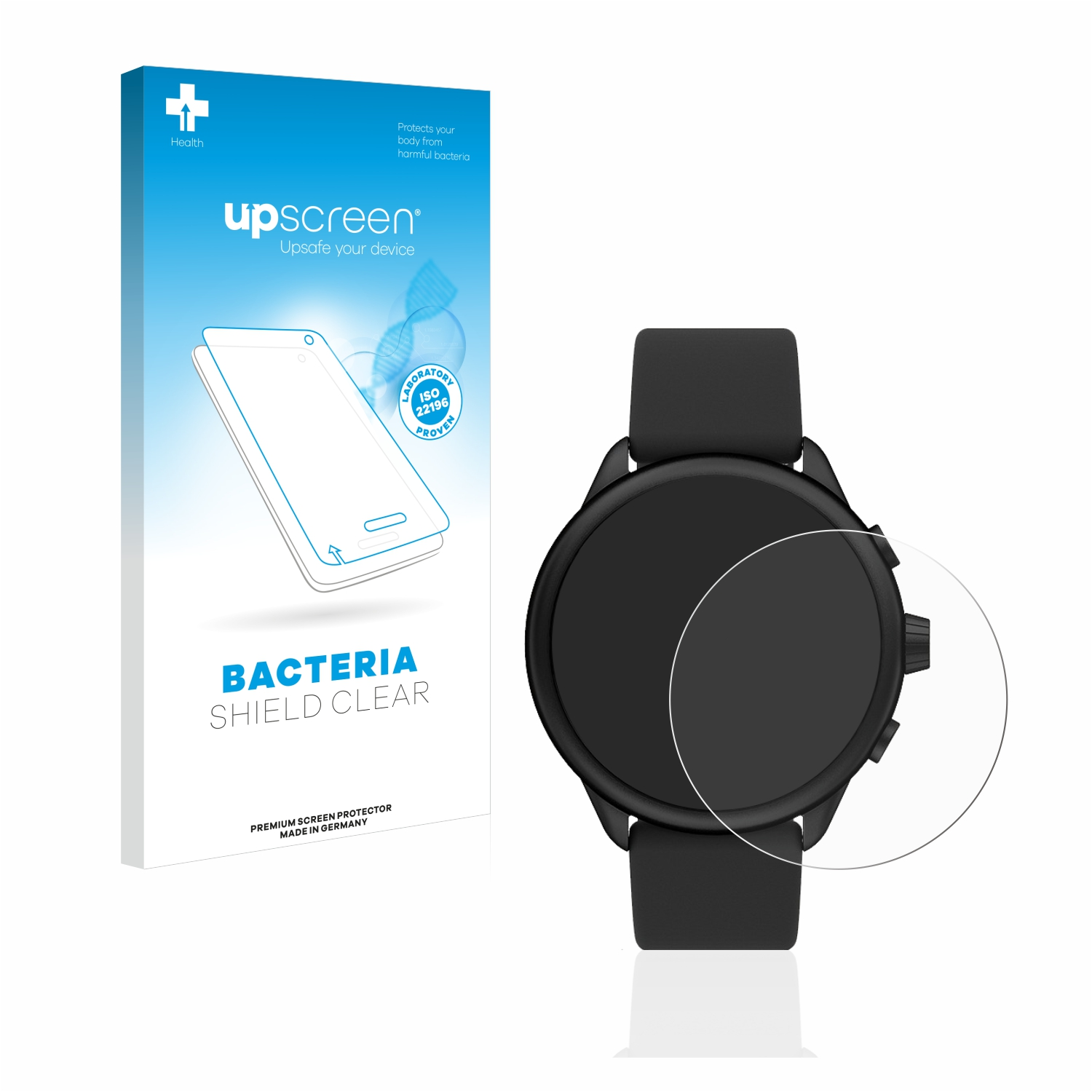 UPSCREEN (Gen Smartwatch klare Schutzfolie(für antibakteriell Wellness 6) Fossil Hybrid)